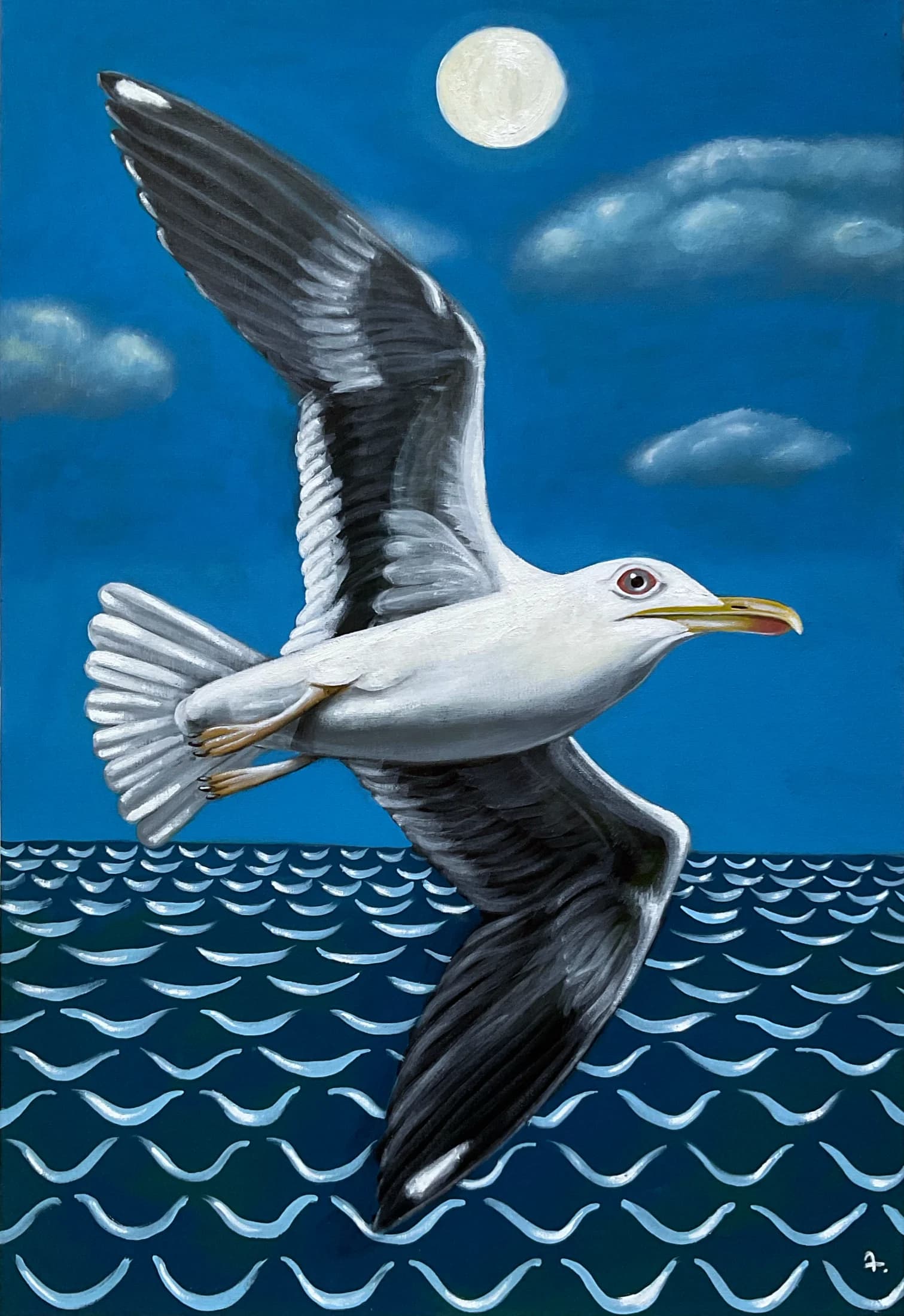 a-passing-ripple-creatures-and-beasts-oil-painting