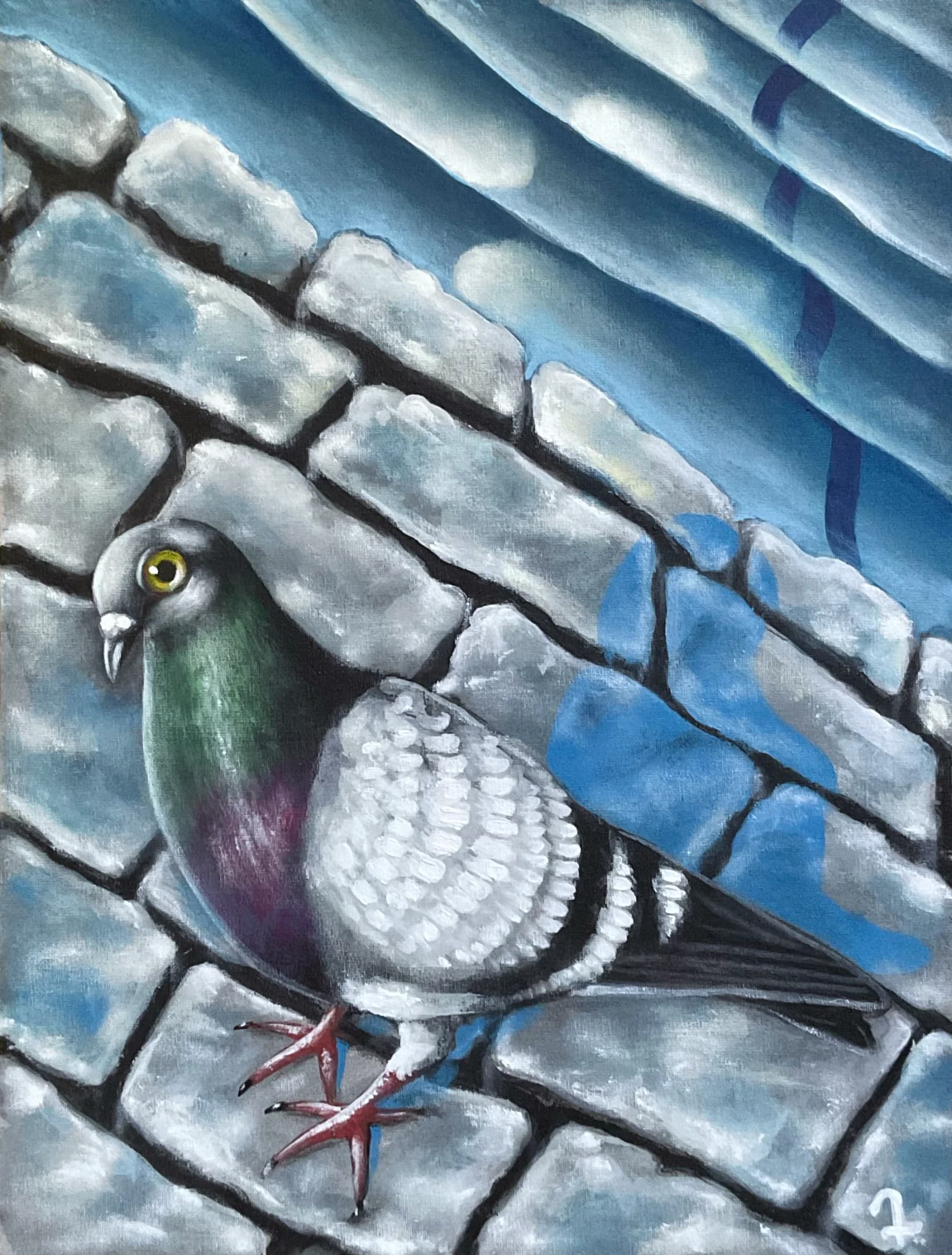 Acceptance of Facts | Creatures & Beasts Oil Painting — oil painting by Porfirii Fedorin, 2025