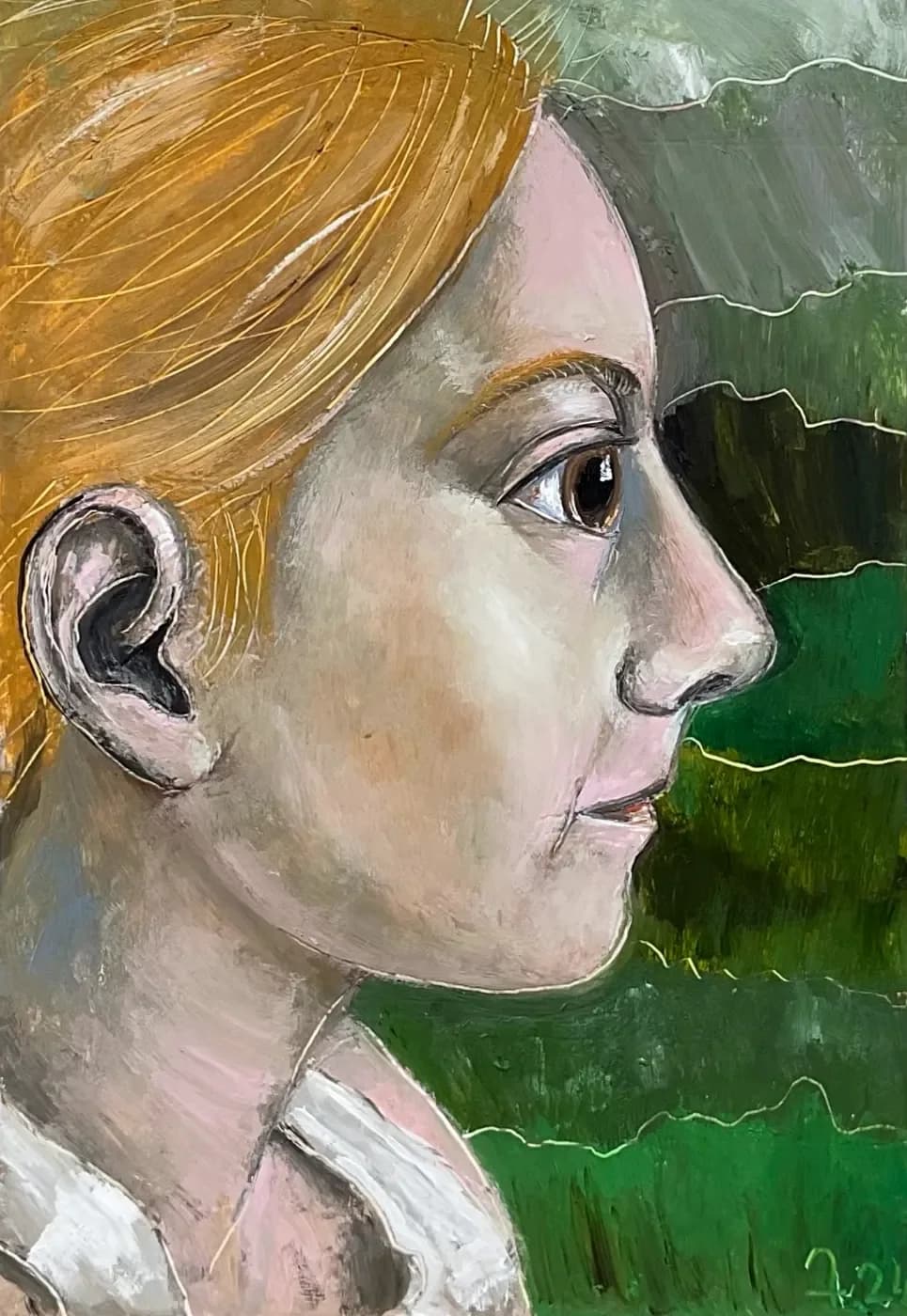 Alice — oil painting by Porfirii Fedorin, 2024