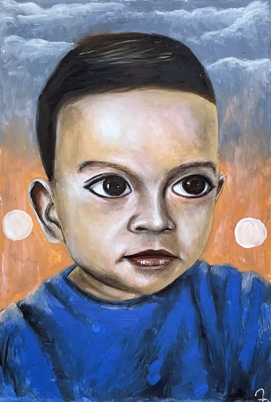 Aware of the Space Around — oil painting by Porfirii Fedorin, 2024