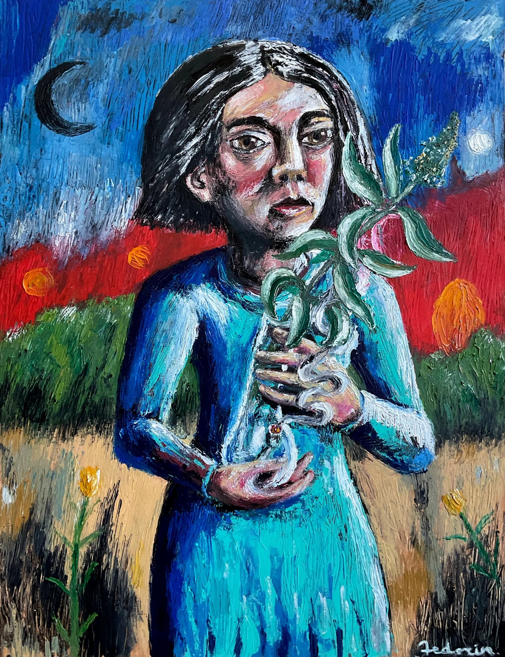 Epione | Sacred & Mythological Oil Painting — oil painting by Porfirii Fedorin, 2026