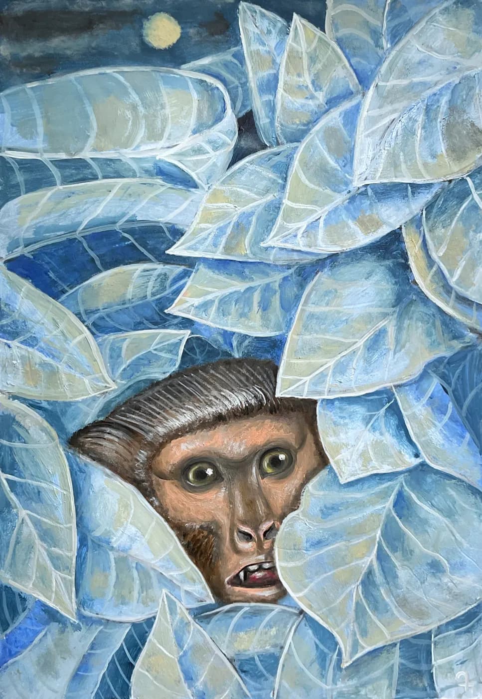 In Ambush | Creatures & Beasts Oil Painting — oil painting by Porfirii Fedorin, 2026