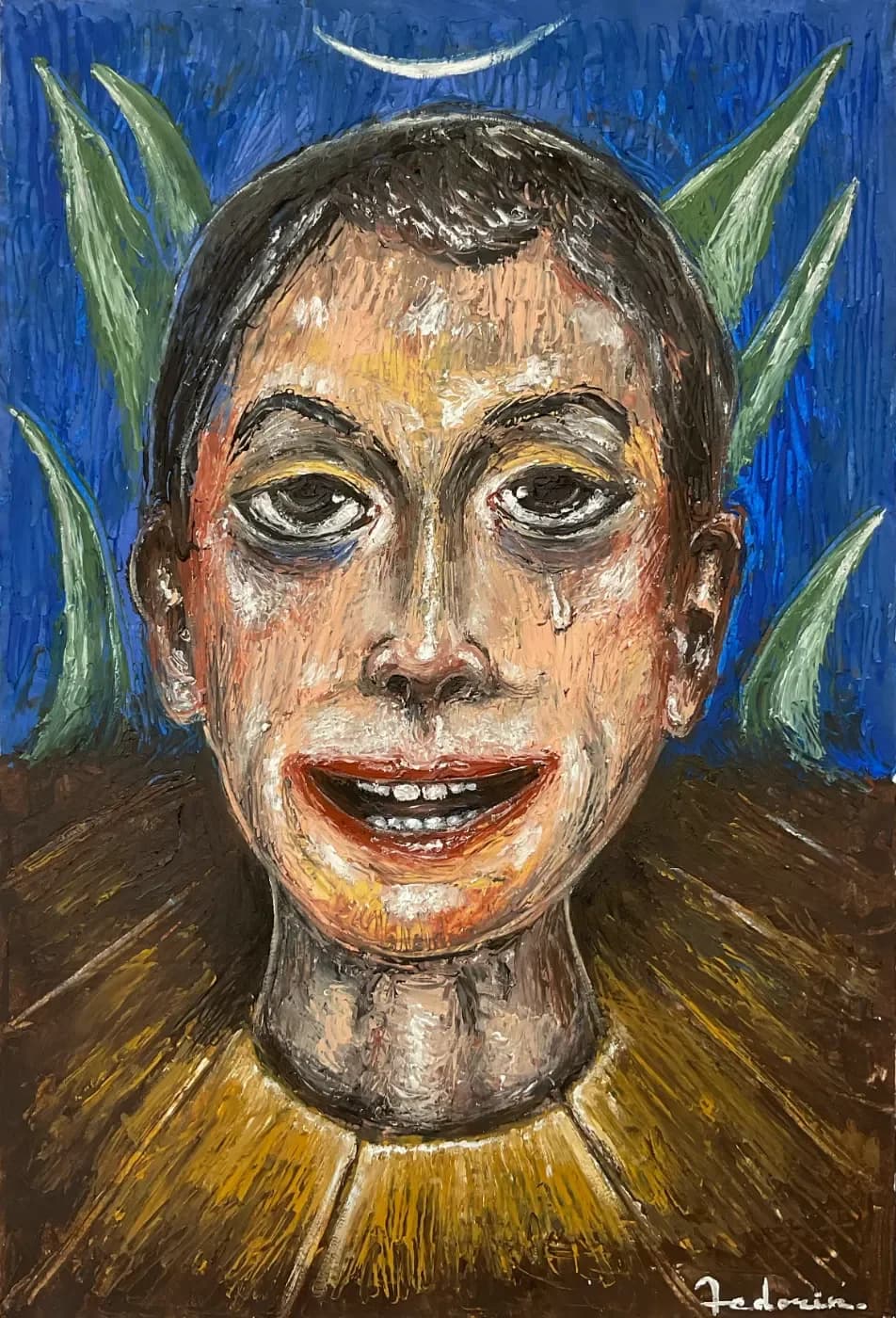 Joyful Rabelaisian — oil painting by Porfirii Fedorin, 2025