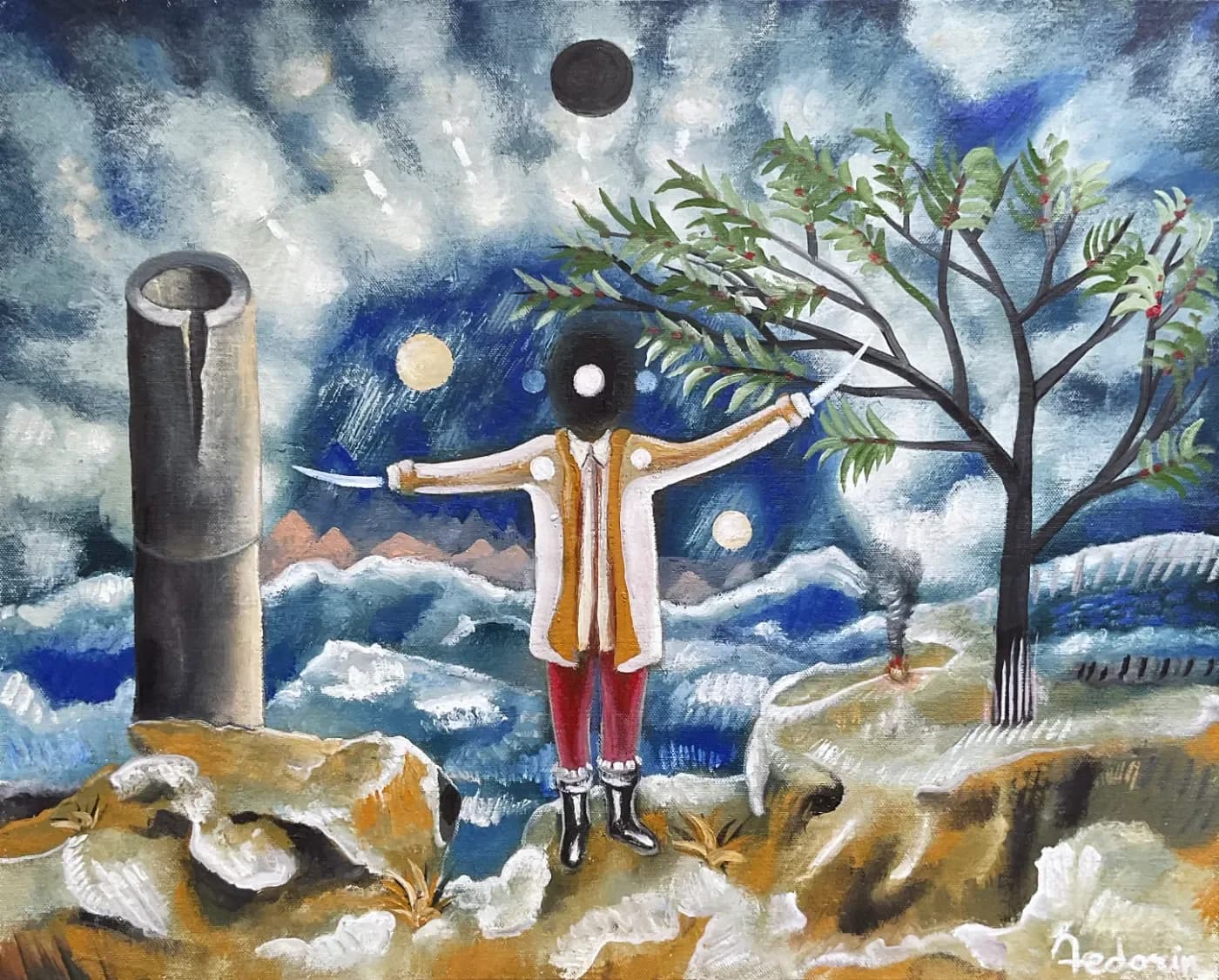 Lord of Time — oil painting by Porfirii Fedorin, 2026