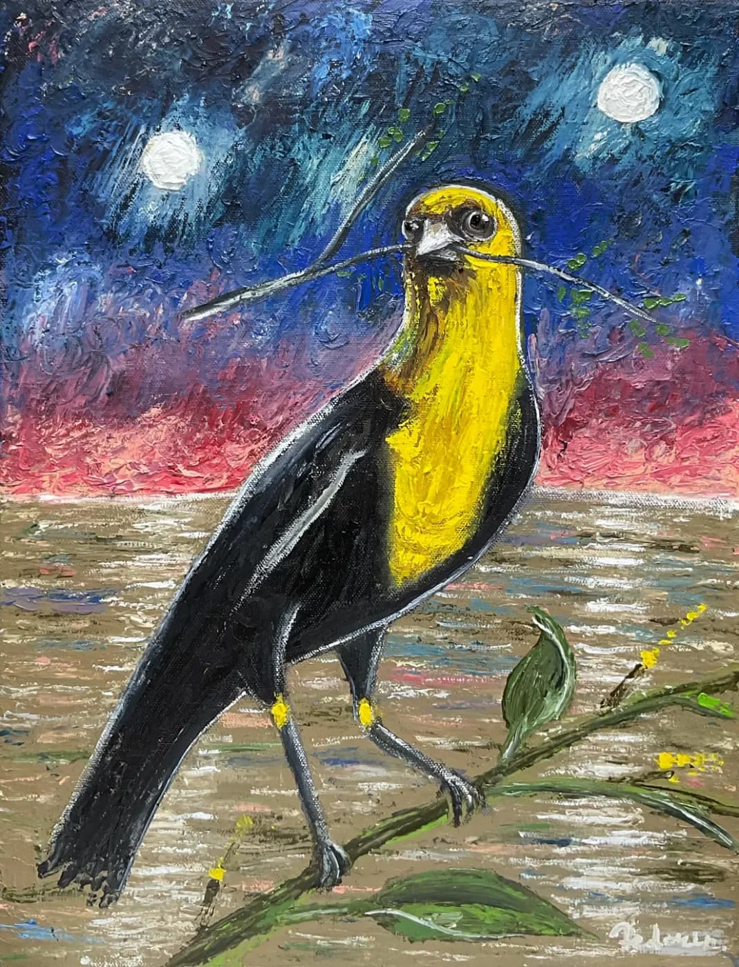 Magic Branch — oil painting by Porfirii Fedorin, 2026