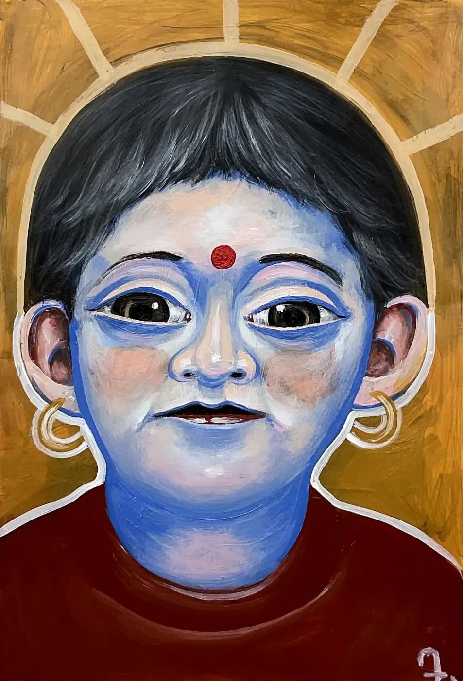 Makhan Chor | Portraits Oil Painting — oil painting by Porfirii Fedorin