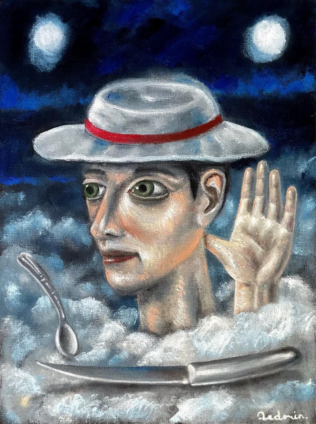 Minor Cut | Sacred & Mythological Oil Painting — oil painting by Porfirii Fedorin, 2026