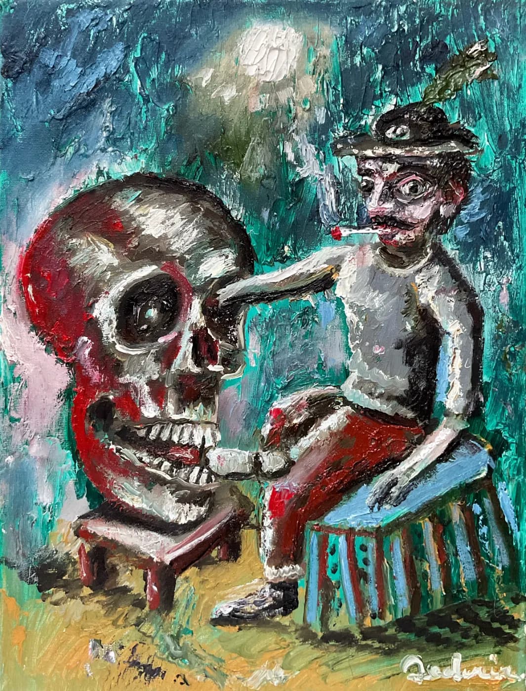 On Virtue | Sacred & Mythological Oil Painting — oil painting by Porfirii Fedorin, 2025