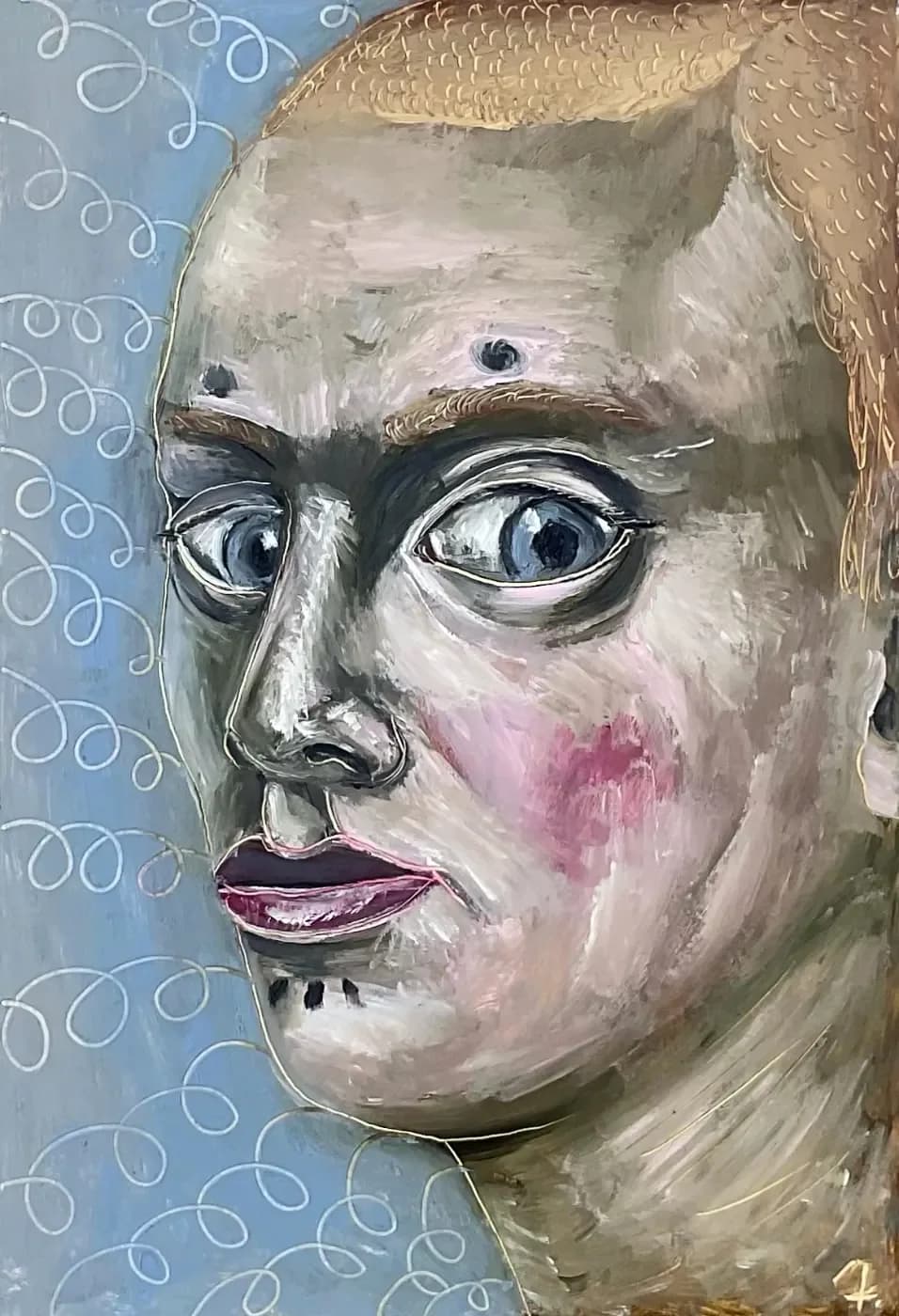 Right Through It — oil painting by Porfirii Fedorin, 2024