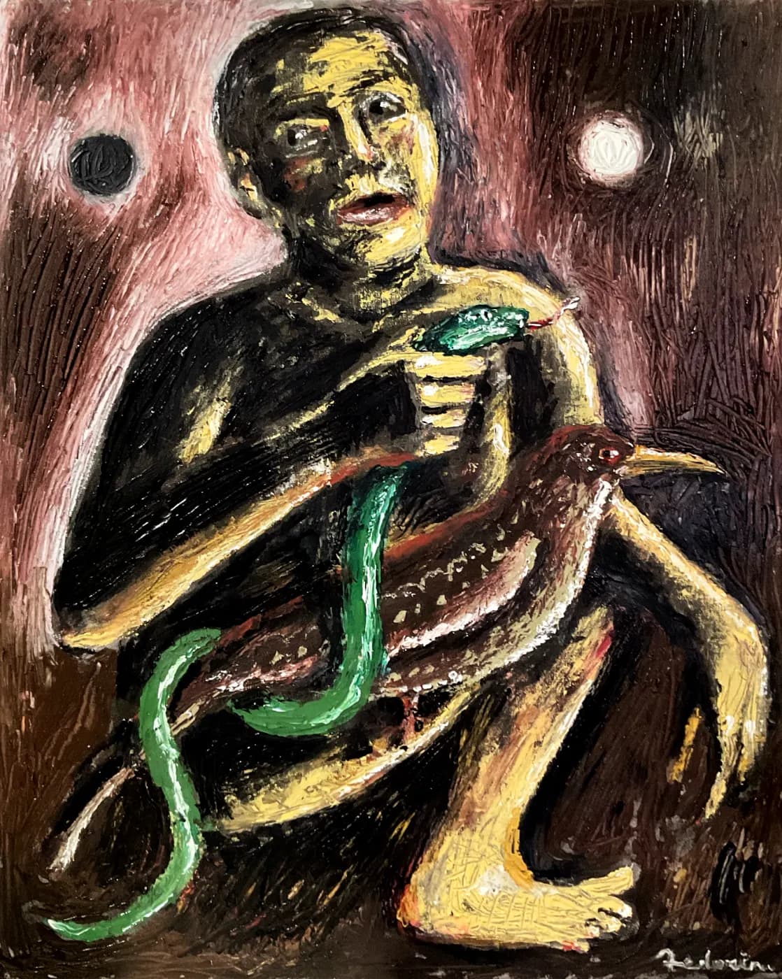 Song of the Nightingale | Sacred & Mythological Oil Painting — oil painting by Porfirii Fedorin, 2025