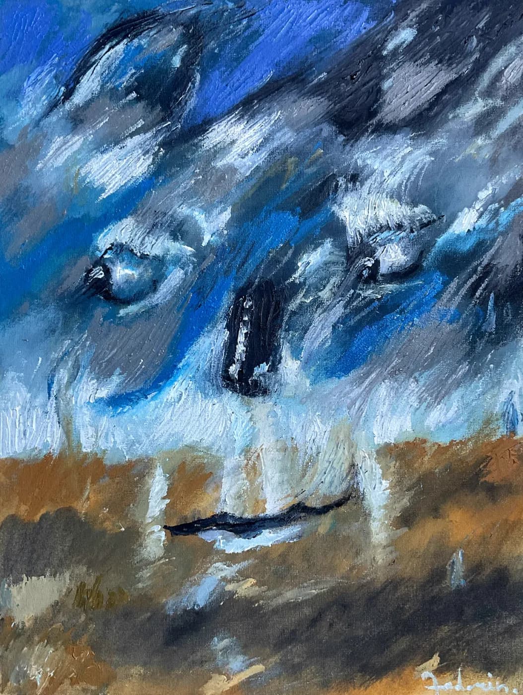 The Appearance of the True | Sacred & Mythological Oil Painting — oil painting by Porfirii Fedorin