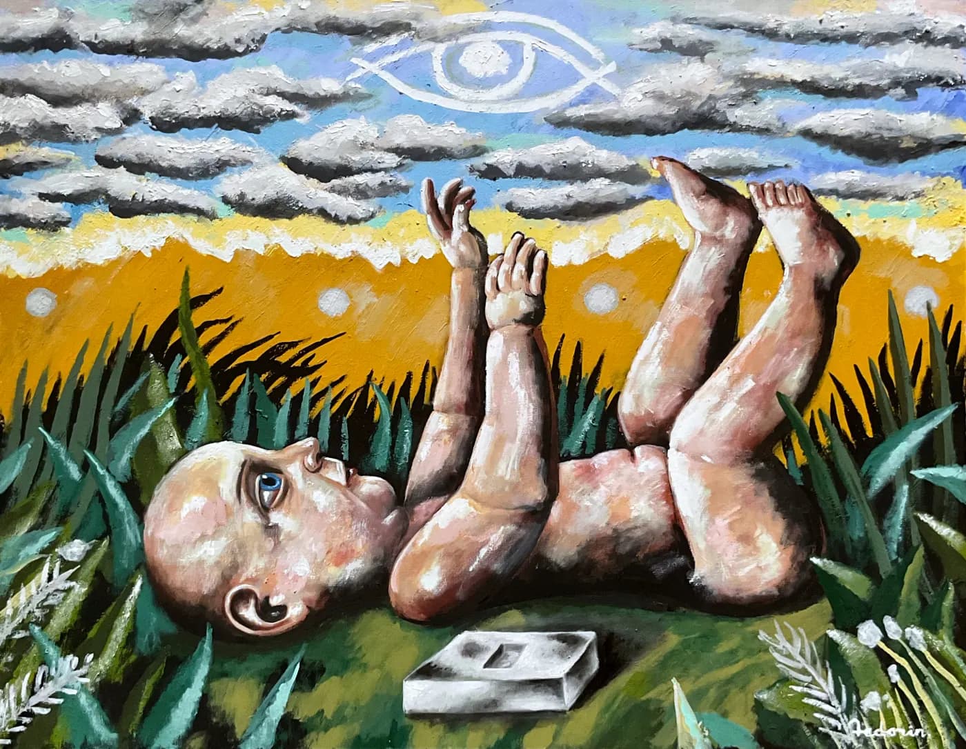 The Phenomenon of Primary Symbols | Creatures & Beasts Oil Painting — oil painting by Porfirii Fedorin, 2025