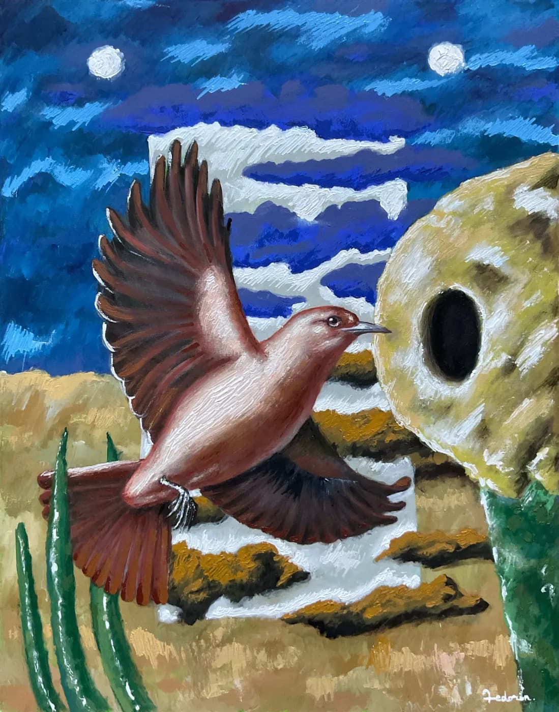 This Is Exactly the Case | Creatures & Beasts Oil Painting — oil painting by Porfirii Fedorin, 2025