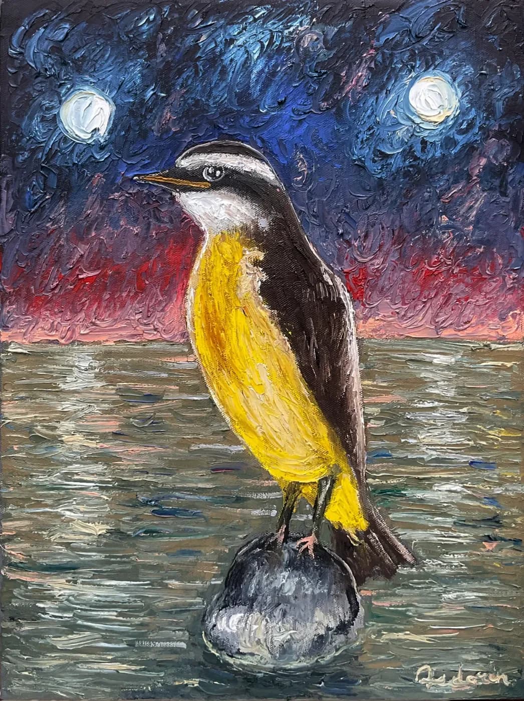 Waiting for the Horizon — oil painting by Porfirii Fedorin, 2026